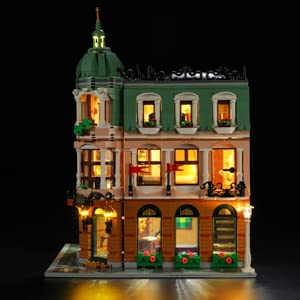 BRIKSMAX Kit de Iluminación Led para Lego Hotel Boutique,Compatible con Ladrillos de Construcción Lego Modelo 10297, Juego de Legos no Incluido