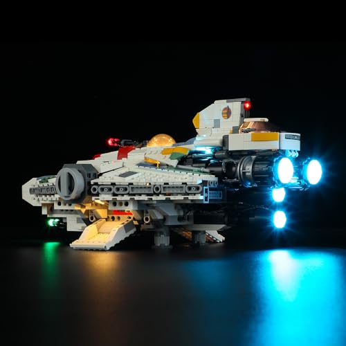 BRIKSMAX Kit de iluminación LED para Lego Star Wars Espíritu y Fantasma II - Compatible con Lego 75357 Building Blocks Model- No incluir el Conjunto de Lego