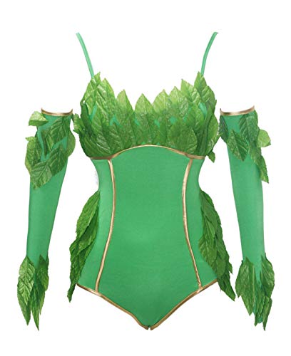 BSLINGERIE® Disfraz de hiedra venenosa para mujer (verde, M)