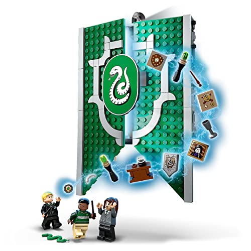 Bundle of LEGO Estandarte de la Casa Ravenclaw™ + LEGO 76410 Harry Potter Estandarte la Casa Slytherin, Sala Común del Castillo Hogwarts o Cuadro Pared