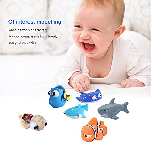 Buscando Nemo Toys - 7 piezas Buscando a Dory Nemo Baño Squirters Juguetes de Baño Bebé Flotante Chorros Juguete de Baño para Bebé Niños Ducha y Bañera
