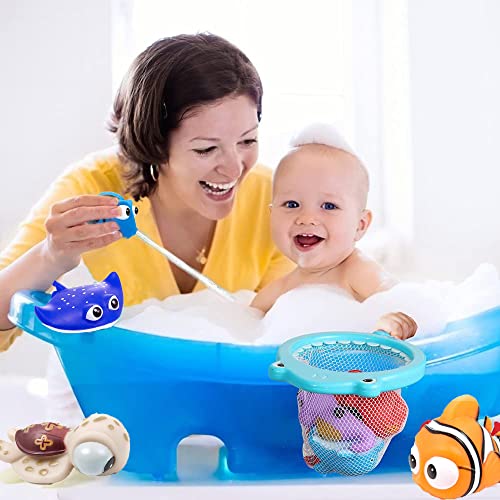 Buscando Nemo Toys - 7 piezas Buscando a Dory Nemo Baño Squirters Juguetes de Baño Bebé Flotante Chorros Juguete de Baño para Bebé Niños Ducha y Bañera