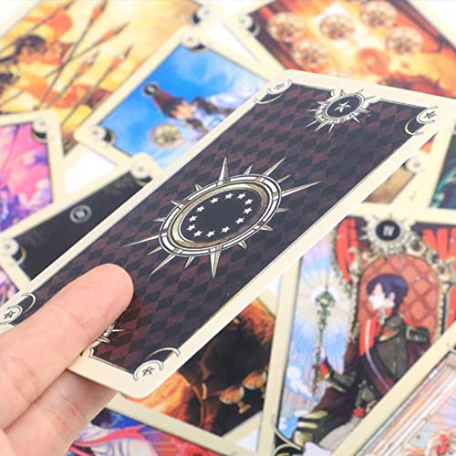 CABINE Tarot Cards 78 Classic Vintage King Tarot Fate Fate Fate Carding Cards Juego de Juego Divinación Future Juego, Reutilizable/Purple