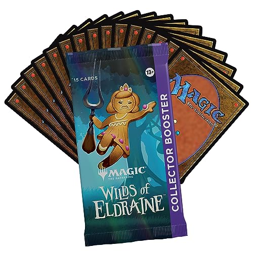Caja de sobres de coleccionista de Las tierras salvajes de Eldraine, de Magic: The Gathering - 12 sobres (180 cartas de Magic) (Versión en Inglés)