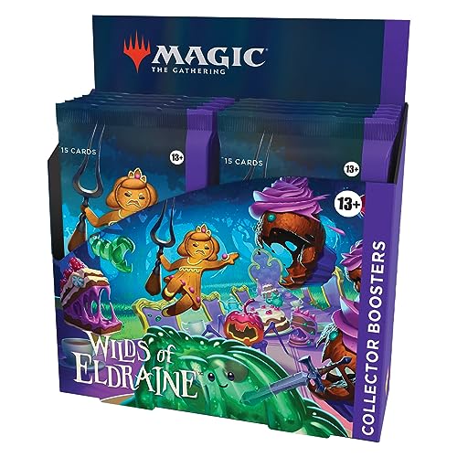 Caja de sobres de coleccionista de Las tierras salvajes de Eldraine, de Magic: The Gathering - 12 sobres (180 cartas de Magic) (Versión en Inglés)