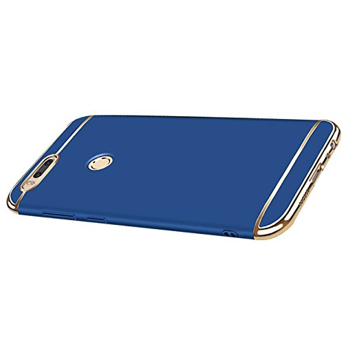 Caler Compatible para Xiaomi Mi A1 / 5X Funda de PC Rígida 3 en 1 Diseño Carcasa Duro Plastico Ultra-Delgado Antigolpes Anti-Rasguño Ligero Elegante Bumper Proteccion Caso (Azul)