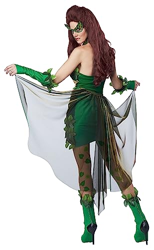 California Costumes 1289 Lethal Beauty - Disfraz de hiedra venenosa para adultos, color verde, talla M