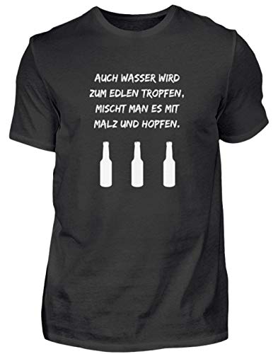 Camiseta para hombre con texto en alemán "Wer Tanzt hat kein Geld zum Saufen" Negro XL