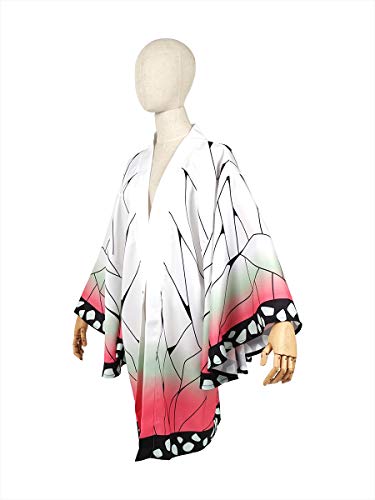 Capa Kimono para el Disfraz de Shinobu Kocho | Cosplay Haori para los Fans de D. Slayer