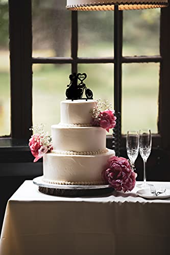 CARISPIBET decoración de pastel de boda novio y novia besos películas retroceso pastel temático decorativo cine inspirado (Love wow)