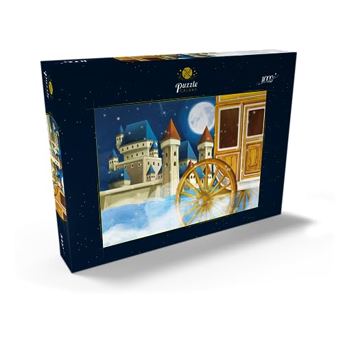 Carruaje Cerca del Castillo - Ilustración para Niños - Premium 1000 Piezas Puzzles - Colección Especial MyPuzzle de Puzzle Galaxy