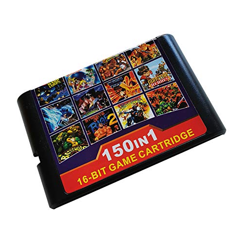 Cartucho de Juego 150 en 1 Tarjeta de Juego de 16 bits para Consola Sega Mega Drive Genesis