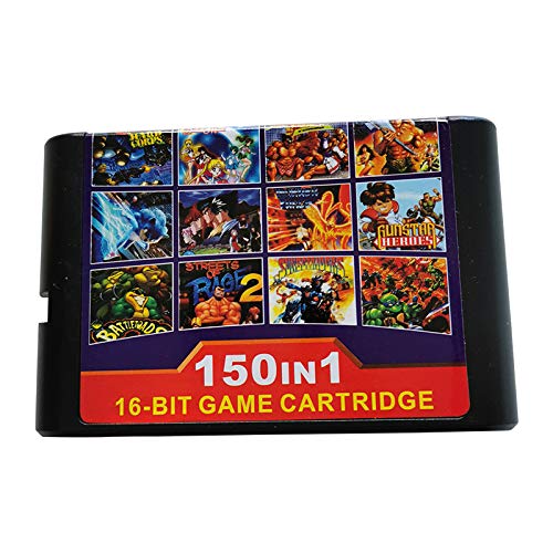 Cartucho de Juego 150 en 1 Tarjeta de Juego de 16 bits para Consola Sega Mega Drive Genesis
