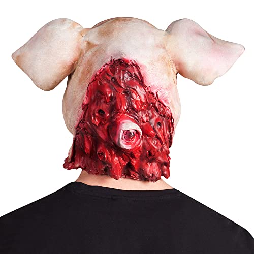 CAT016 - Masque tête latex Cochon sanglant