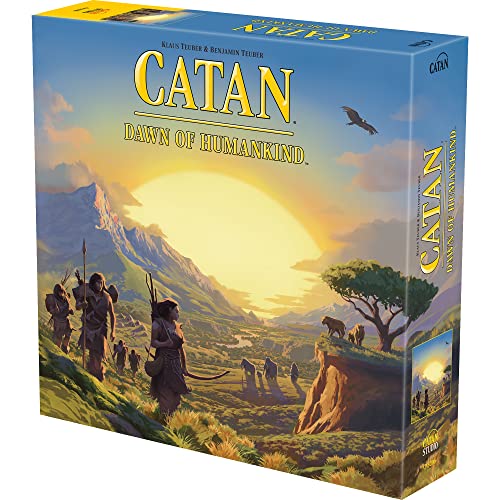 Catan Studios Dawn of Humankind: Juego de Mesa Catan de 12 años + 3 – 4 Jugadores, más de 90 Minutos de Tiempo de Juego, CN3206