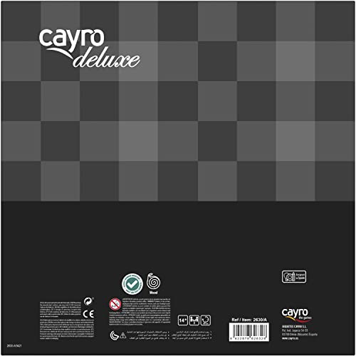 Cayro - Ajedrez - + 14 Años - Modelo Elegante - Juego Clásico de Mesa para Niños y Adultos - Tablero de Madera con Cajón Deslizante - para 2 Jugadores