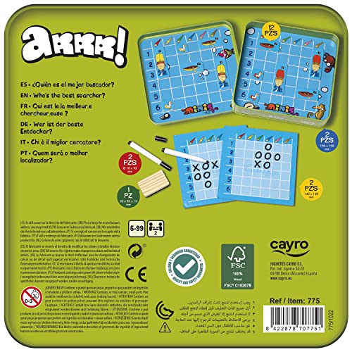 Cayro - Arrrr - + 5 Años - Ingenio, Habilidad y Diversión - Juego Educativo de Mesa de Niños - Aprenden Palabras y se Divierten - Ideal para 2 Jugadores