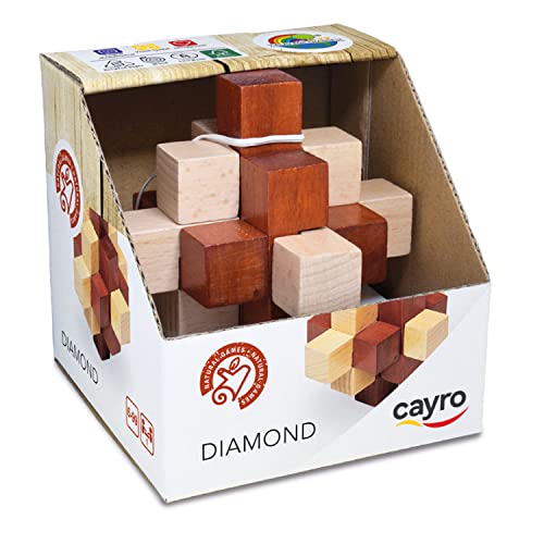 Cayro - Diamond - + 6 Años - Modelo Pyraminx - Juego de Mesa de Niños y Adultos - Separa Las Piezas en el Menor Tiempo Posible - Ideal para 1 Jugador