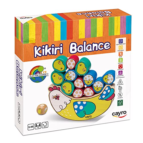 Cayro - Kikiri Balance - + 5 Años - Habilidad, Equilibrio e Ingenio - Juego de Mesa para Niños - Equilibra Las Piezas según los Dados - 2 a 8 Jugadores