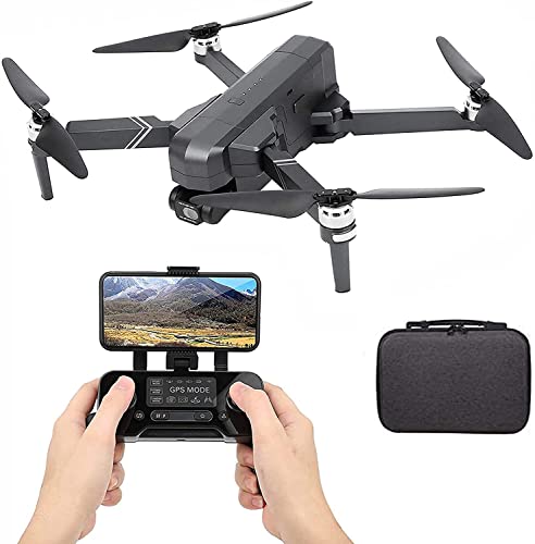 CAZARU F11 4K Pro Drones con cámara, GPS Drone Plegable 30 min Tiempo de Vuelo Largo GPS Auto Return Home 5GHz FPV Transmisión EIS Anti-Shake 1500m Rango de Control Motor sin escobillas para Adultos