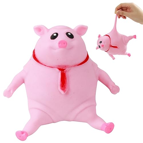 Cerdo Antiestres, Cerdito Juguete Antiestres, Rosa Cerdo Decompression Vent Toy, Juguete para Apretar Piggy para Aliviar El Estrés Sensorial