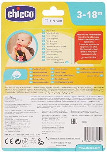 Chicco Sonajero Llaves Bebé, Sonajero Plástico Blando y Ligero, Juguetes para Bebés y Recién Nacidos, Adecuado para Juego y Dentinción, Multicolor, 3 - 18 Meses, Rosa