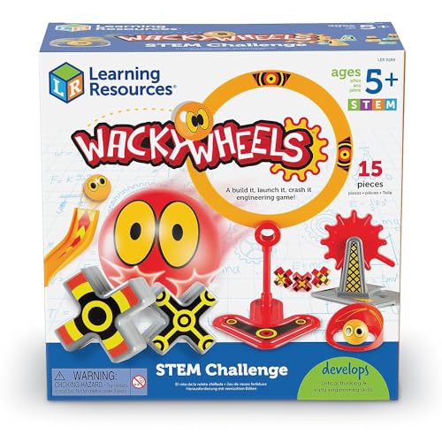 Circuito de pruebas de STEM con Wacky Wheels de Learning Resources