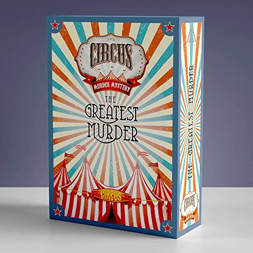 Circus Murder Mystery Host Your Own Game Kit hasta 20 jugadores - Versión USB con archivos digitales/imprimibles en inglés mediano 4 – 20 jugadores