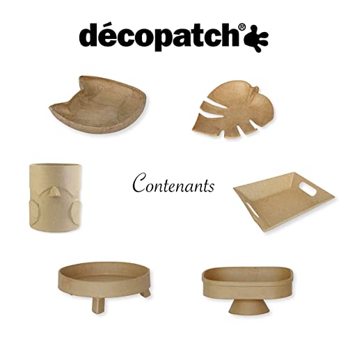 Clairefontaine ES Décopatch AC882C – Bolsillo para decoración de papel maché marrón – Decoración – DIY y manualidades – 18 x 15 x 2,5 cm