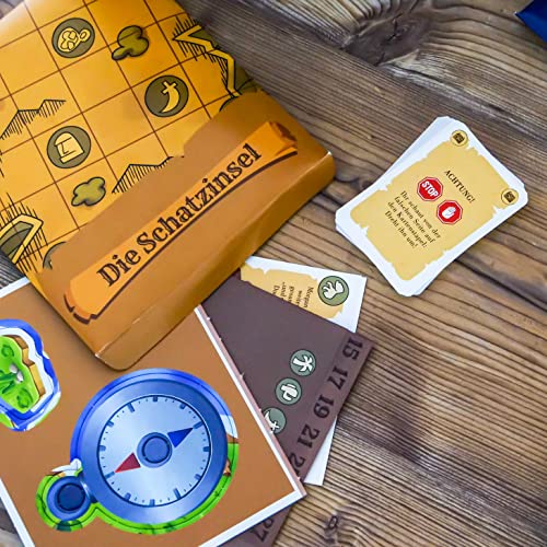 Clementoni 59257 Escape Game - Juego de Mesa de Lujo con 4 Aventuras, Incluye Tarjetas de Notas y Accesorios, Juego Familiar a Partir de 10 años