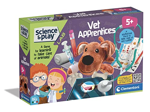 Clementoni 61551 Science & Play Lab-Vet Aprendices Educativos y Científicos, Primer Juego, Regalo para niños de 5 años, Juguetes Veterinarios, Versión Inglés