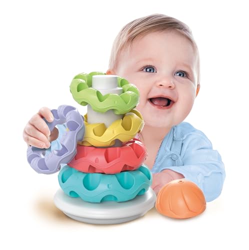 Clementoni - Anillas apilables - juguetes encajes y construcciones bebé 10 meses y más (17103)