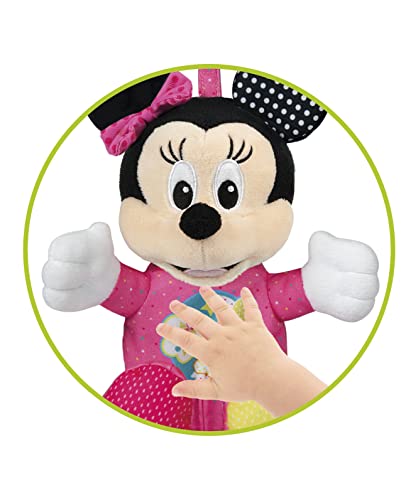 Clementoni - Baby Disney Baby Minnie Peluche Luces y Sonidos - peluche bebé interactivo de Disney a partir de 3 meses (17207)
