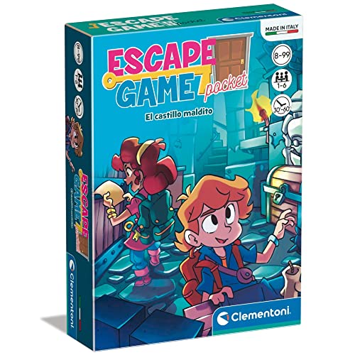 Clementoni - Escape Room- Castillo Juego de Mesa Familiar a Partir de 8 años (55459)