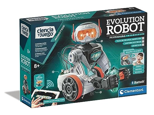 Clementoni Evolution Robot 2.0 - Robot para Montar y Jugar, con App dedicada, Robótica Infantil a Partir de 8 años, Juguete en español (55512)