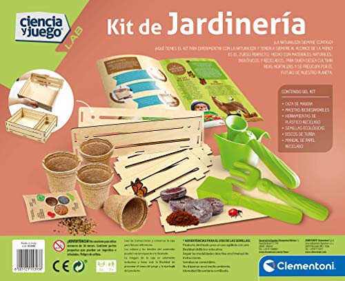 Clementoni - Kit de Jardinería - juego científico a partir de 7 años, juguete en español (55393)