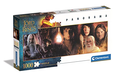Clementoni Lord of The Rings Puzzle Adulto Panorama 1000 Piezas EL Señor de los Anillos-Desde 14 años (39739), Multicolor