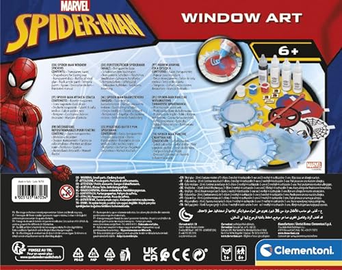 Clementoni - Marvel Arte en las ventanas Juego manualidades infantil Superheroes a partir de 6 años (18703)