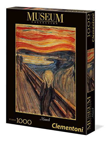 Clementoni - Puzzle 1000 piezas cuadro El Grito de Munch, Rodano- Colección Museos, Puzzle adulto (39377)