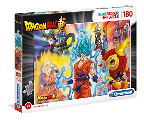 Clementoni- Puzzle Dragon Ball 180pz Z Supercolor Super-180 Piezas, Multicolor, Talla única (29761)