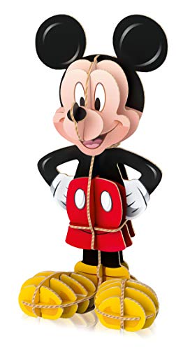 Clementoni - Puzzle infantil 104 piezas y modelo en 3D para montar de Mickey, a partir de 4 años (20157)