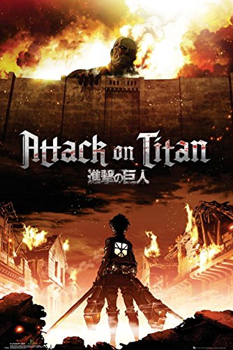 Close Up Póster Attack On Titan/Ataque a Titán Manga/Anime (Animación Manga) (61cm x 91,5cm)