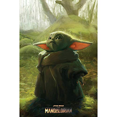 Close Up Póster Star Wars: The Mandalorian - Grogu [The Child] (61cm x 91,5cm)