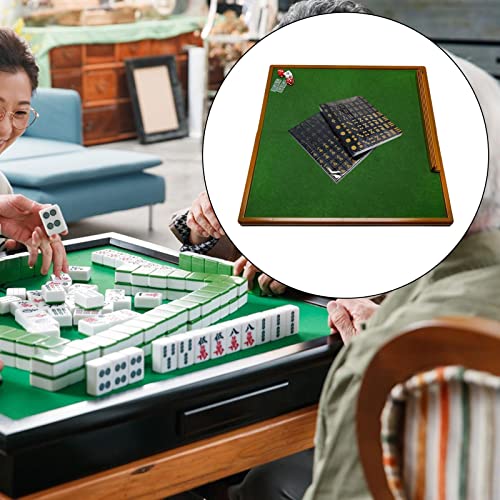 Colcolo Juegos de azulejos clásicos Juego de Mahjong chino Juego de y reglas de azulejos de dados 144 Azulejos Mahjong para, negro