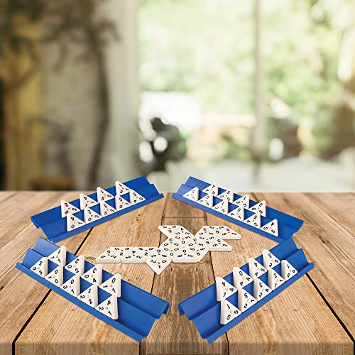 Colorbaby 49347 - Triominos juegos de mesa para adultos y niños, Dominó triangular, juegos en familia y divertidos, Incluye 60 piezas - Recomendado para jugar de 2 a 4 jugadores