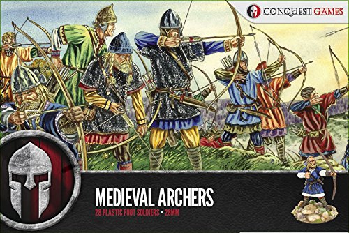 Conquest Games Medieval Archers (28) (28mm scale) (Dark Ages to Early Crusades)