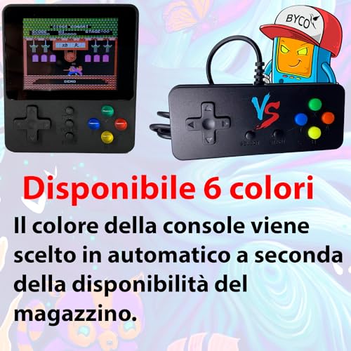 Consola portátil 2024 novedad 500 juegos multicolor juegos pantalla de videojuegos 3' pulgadas Vintage juego retro