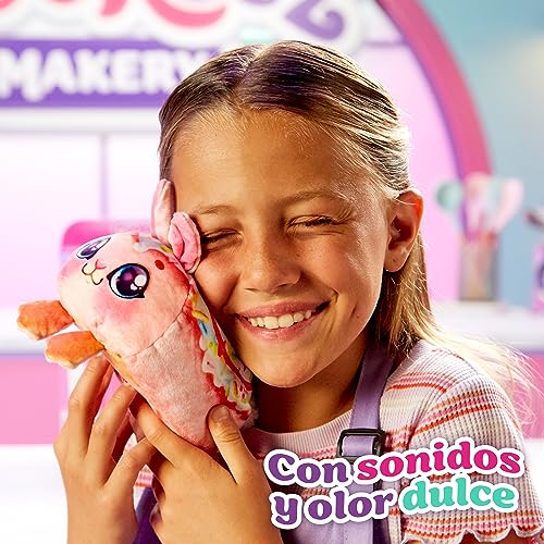 Cookeez Makery - Horno Mágico, juguete infantil interactivo, con ingredientes para crear tu mascota de peluche, tiene sonidos y olor dulce, niños y niñas +5 años, modelo aleatorio, Famosa (CKE00000)