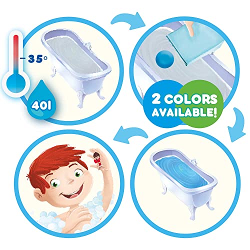CRAZE INKEE Bomba de baño para niños con figura Sorpresa de Jugador de Fútbol, Bombas de baño con aroma a Palomitas, Color verde o azul, 80g, 1 de 6 diseños, Aleatorio, Sin Gluten