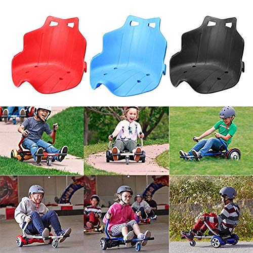 Cuasting Asiento de plástico para kart asiento accesorio kart accesorios adultos niños eléctrico equilibrio scooter negro